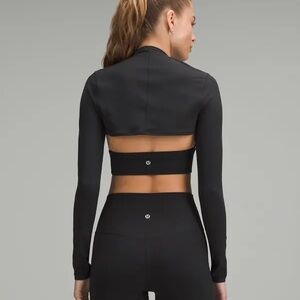 Lululemon Black Nulu Long Sleeve Yoga Shrug